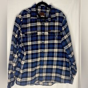 Men’s Orvis heavyweight flannel shirt jacket Sz XL